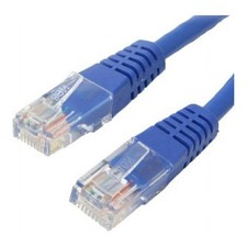 4xem 4XC6PATCH3BL 3FT CAT6 BLUE MOLDED PATCH CABLE picture