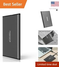 500GB Charcoal Grey Portable Hard Drive - Ultra Slim, Plug and Play USB 3.0 picture