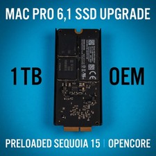 Mac Pro 6,1_UPGRADE SSD_Apple 1TB_Preloaded to Boot wSequoia 15 using OpenCore picture