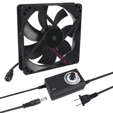 120mm x 25mm 110V 220V AC Powered Cooling Fan Speed Controller 3V to 12V 1225 AC picture
