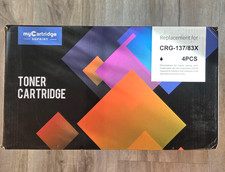 4 Pack  Lemero CRG-137 CF283X  Black Toner Cartridge 2200 HP Laser Jet READ picture