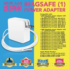 85W L-tip Mag--safe 1 Power Charger for Apple MacBook Pro 15