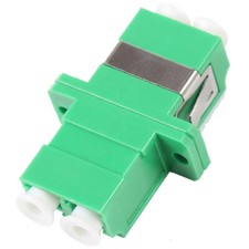 6Pcs LC to LC APC Duplex Fiber Coupler Connector Fiber Optical Flange Adapter picture