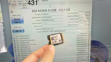 KIOXIA  EG6   512GB NVMe 2230 Gen4  KEG60ZNS512G Health 100% Usage 28 Hours picture