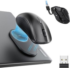 ESR MagMouse Bluetooth Wireless Mouse Rechargeable Silent Ergonomic 2.4G Black picture