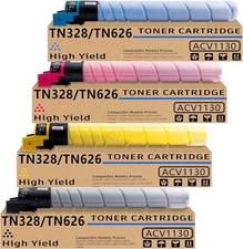 TN-626 TN626 Toner Cartridge 4-Pack High Yield Replacement for TN626K TN626C TN6 picture