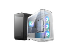 MSI MAG PANO M100R PZ WHITE Micro ATX PC Gaming Case - 270-degree Panoramic P... picture