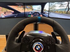 3 LG 32 Ultra Gear Monitors Racing Sim  picture