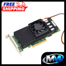 Broadcom LSI 9400 430 530 16i SAS HBA 50mm Cooling Fan Included + Shroud Cooler picture