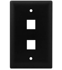 5pk x Legrand Wp340-BK 2-Port Wall Plate   **SHIPS FREE** picture