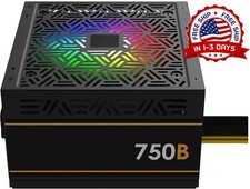 Fuente de alimentación no modular de 750 W para ordenador personal, color negro picture