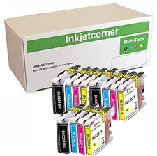 Inkjetcorner Compatible Ink Cartridges Replacement for LC203 XL MFC-J460DW MF... picture