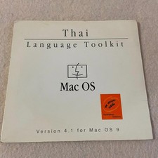 Rare Macintosh Thai Language Toolkit v4 Vintage Mac Software CD Japan picture