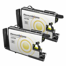 2PK LC75Y for Brother LC75 YELLOW Ink Cartridge MFC-J280W MFC-J625DW MFC-J6510DW picture