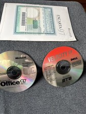 Vintage Lot of Microsoft 97 Software Encarta 97 CD/ Office 97 & Velocity picture
