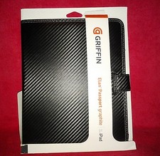 Griffin Black Graphite Elan Passport Folio iPad Case - GB01606   9 1/4