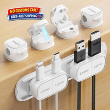 Versatile 6 Pack Magnetic Cable Clips - Tangle-Free Organization for Any Setting picture