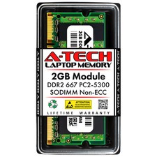 2GB STICK SODIMM DDR2 NON-ECC PC2-5300 667MHz 667 MHz DDR-2 DDR 2 2G Ram Memory picture