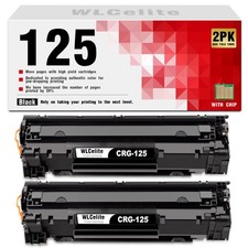 2PK CRG125 C125 Black Toner Cartridge With Chip for Canon imageCLASS LBP6030w picture