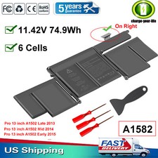 ✅LOT A1582 A1502 Battery for MacBook Pro 13''A1502 Late 2013 Mid 2014 Early 2015 picture