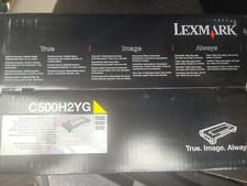 Genuine OEM Sealed Lexmark Toner YELLOW C500H2YG C500 X500 X502 - NEW picture