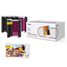 Pearl N200 Pro Portable Photo Printer Photo Paper 50 Sheets & 5 Cartridges, P... picture