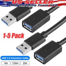 USB 3.0 Extension Cable High Speed Extender Cord Adapter Type A Male to Female picture