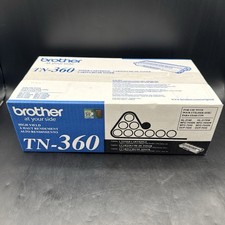 Genuine Brother TN-360 High Yield Toner Cartridge Black. Authentic, OEM. picture
