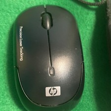 HP Sleek Black Wireless Mouse EY018AA Model MORFB1U0 picture