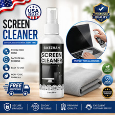 Screen Cleaner Kit Spray & Microfiber Cloth for Laptop Phone TV picture