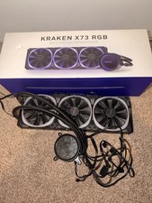 NZXT Kraken X73 RGB Liquid CPU Cooler Black 120mm Multicolor Copper Plastic picture