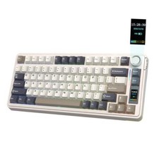 X Aula EA75 MAX Wireless Gaming Silent Cotton Candy Switch Retro White picture