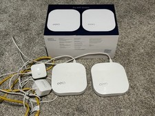 2 PACK eero Pro Mesh Wi-Fi 5 System 2nd Generation White Tri-Band Router B010001 picture