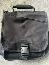 Vintage Apple Logo Kensington Black Nylon Laptop Bag picture