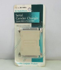 Radio Shack 26-1495B Serial Gender Changer - Female DB25 to Female DB25 - NEW picture