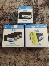 LOT of (3) onn. HP 950XL Black and 951XL Color Ink Cartridges picture