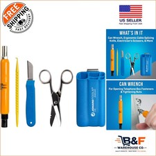 Complete Telecom Installation Tool Set: Ergonomic Knife & Can Wrench Included picture