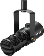 MAONO Dynamic Microphone, USB/XLR Podcast PC Microphone with Software, Black  picture