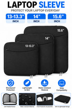 Laptop Sleeve Case 13-13.3 14 15.6 In Shockproof Water Resistant Protective Bag picture