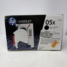 HP 05X CE505X Black Toner Cartridge OEM Genuine - LaserJet  P2055 - New Open Box picture