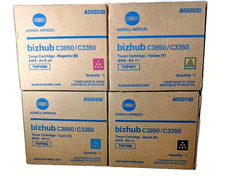 Konica Minolta TNP48 Toner Set Yellow Magenta Cyan Black, bizhub C3350 picture