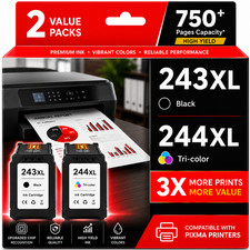 PG-243XL CL-244XL Ink Cartridge Compatible with Canon MG2924 MG2950 TS302 TR4520 picture