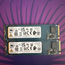 Genuine Kioxia Lot Of 2 - 512GB BG5 NVMe Gen4x4 80mm SSD 96% -86% Health picture