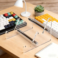 Multi-Tier Clear Acrylic Mechanical Keyboard Display Stand And Organizer picture