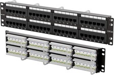 iwillink 10Gbps Cat6A Patch Panel 48 Port UTP 19-Inch, Wallmount or Rackmount 2U picture