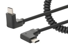 Manhattan Coiled Cable USB-C to USB-C Charging Cable 1 m Black picture
