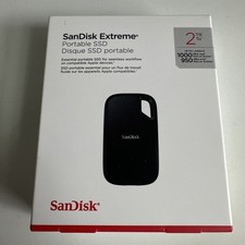 New SanDisk Portable Extreme Portable SSD 2TB USB-C to USB-C SSD SDSSDE62-2T00 picture