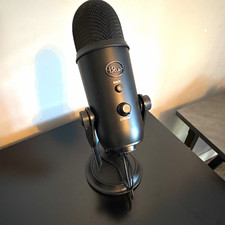 Blue Yeti USB Desktop Condenser Microphone, Black, Mute, Volume, Stand picture