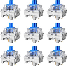 Zhouwang 45PCS Blue Switches,3 Pin Replacement Dustproof Mechanical Keyboards Sw picture