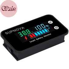 7-100V Color LCD Battery Monitor | with Temp & Buzzer Alarm, Non-Waterproof picture